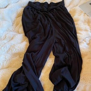 Lunya size XL black pants, organic Pima cotton wide leg pant